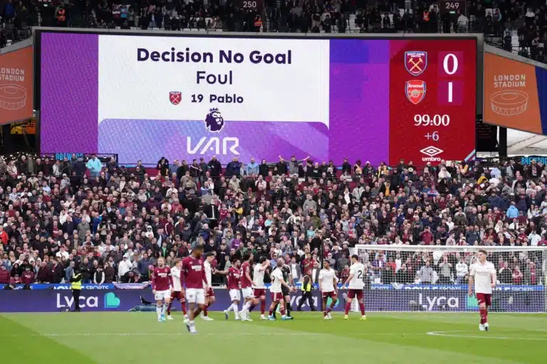 West Ham vs Arsenal VAR