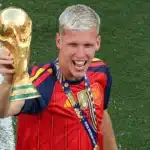 Dani Olmo and Roberto Ayala involved in a confrontation after the 2026 World Cup final