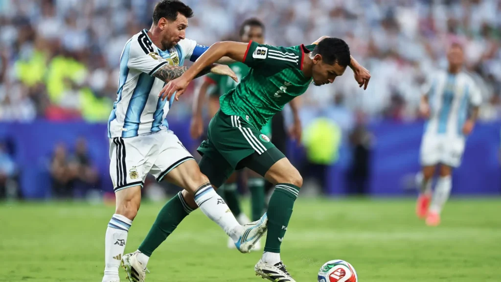 Lionel Messi Escapes a Card Against Algeria