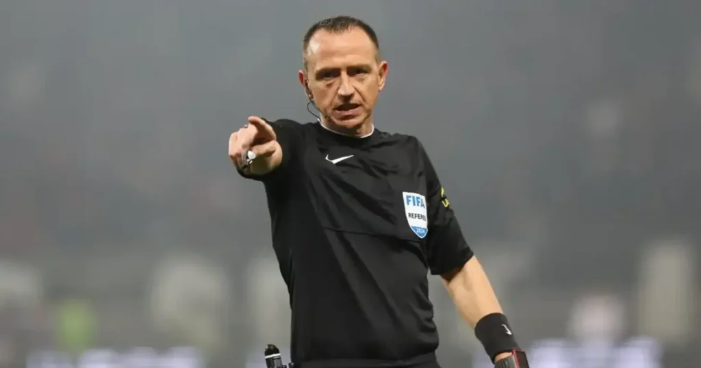 VAR decisions today including El Mourabet red card in Marseille vs Strasbourg and Arsenal Coventry referee controversy