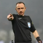 VAR decisions today including El Mourabet red card in Marseille vs Strasbourg and Arsenal Coventry referee controversy