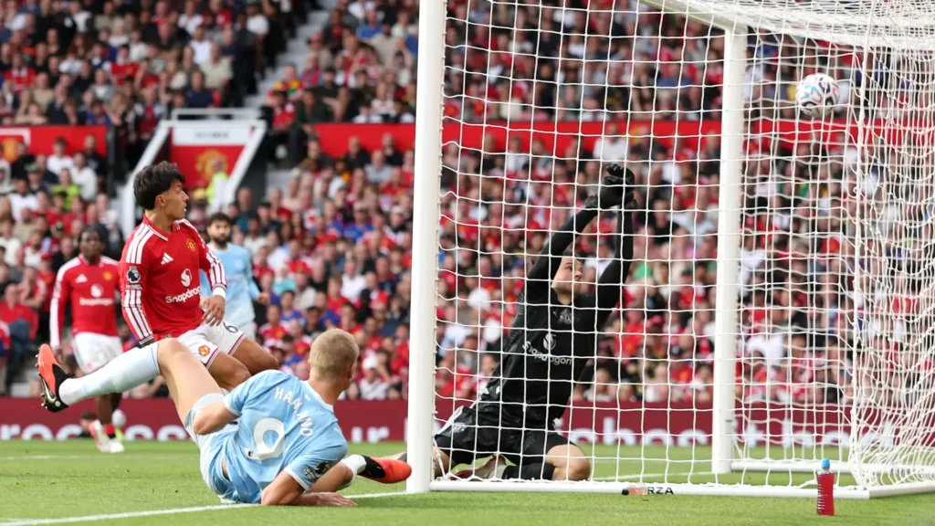 Manchester United vs Manchester City VAR controversy involving Erling Haaland, Enzo Fernandez and Michael Oliver